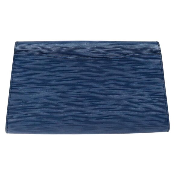 LOUIS VUITTON Epi Art Deco Clutch Bag Blue - Picture 10 of 14